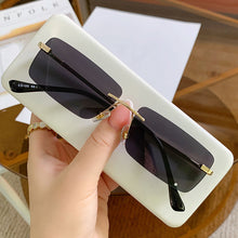 Load image into Gallery viewer, Vintage Square Sunglasses Small Women Rimless Sun Glasses Shades  Brand Metal Sunglass UV400 Eyewear