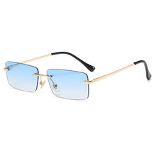 Load image into Gallery viewer, Vintage Square Sunglasses Small Women Rimless Sun Glasses Shades  Brand Metal Sunglass UV400 Eyewear