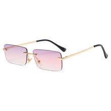Load image into Gallery viewer, Vintage Square Sunglasses Small Women Rimless Sun Glasses Shades  Brand Metal Sunglass UV400 Eyewear