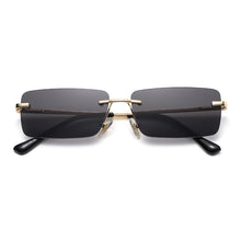 Load image into Gallery viewer, Vintage Square Sunglasses Small Women Rimless Sun Glasses Shades  Brand Metal Sunglass UV400 Eyewear
