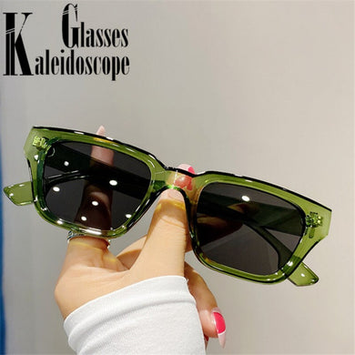 Vintage Square Sunglasses Women Black Green Rectangle Sun Glasses Men Classic Eyewear Shades UV400 Korea Style Retro Oculos
