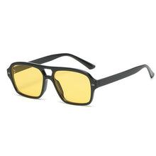 Load image into Gallery viewer, Vintage Square Sunglasses Women Brand Designer Polygon Sun Glasses Female Blue Retro Double Bridges Oculos De Sol