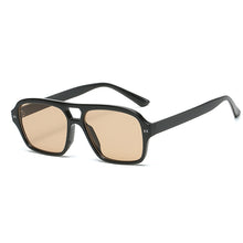 Load image into Gallery viewer, Vintage Square Sunglasses Women Brand Designer Polygon Sun Glasses Female Blue Retro Double Bridges Oculos De Sol