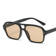 Load image into Gallery viewer, Vintage Square Sunglasses Women Brand Designer Polygon Sun Glasses Female Blue Retro Double Bridges Oculos De Sol