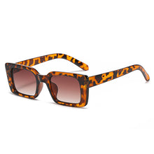 Load image into Gallery viewer, Vintage Square Sunglasses Women Brand Designer Retro Leopard Sun Glasses Female Gradient Rectangle Shades Oculos