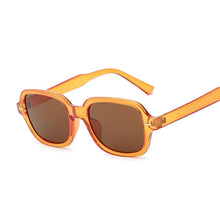 Load image into Gallery viewer, Vintage Square Sunglasses Women Small Frame Yellow Black Sun Glasses Male Female Retro Rivet Morror Oculos De Sol