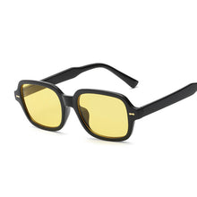 Load image into Gallery viewer, Vintage Square Sunglasses Women Small Frame Yellow Black Sun Glasses Male Female Retro Rivet Morror Oculos De Sol