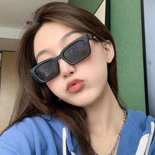 Load image into Gallery viewer, Vintage Square Sunglasses Women Retro Brand Designer Sun Glasses Female Small Frame Points Lady Cat Eye Oculos De Sol