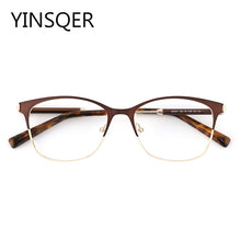 Load image into Gallery viewer, Vintage Square Women&#39;s glasses frames Myopia Man Glasses Prescription Ladies Spectacles Clear Female Optical Eyeglasses Metal