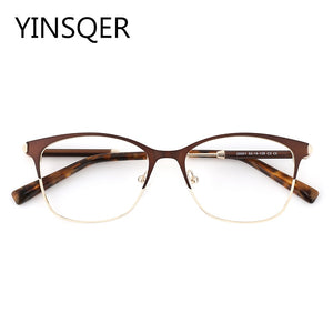 Vintage Square Women's glasses frames Myopia Man Glasses Prescription Ladies Spectacles Clear Female Optical Eyeglasses Metal