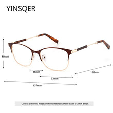 Load image into Gallery viewer, Vintage Square Women&#39;s glasses frames Myopia Man Glasses Prescription Ladies Spectacles Clear Female Optical Eyeglasses Metal