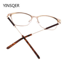Load image into Gallery viewer, Vintage Square Women&#39;s glasses frames Myopia Man Glasses Prescription Ladies Spectacles Clear Female Optical Eyeglasses Metal