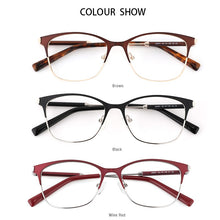 Load image into Gallery viewer, Vintage Square Women&#39;s glasses frames Myopia Man Glasses Prescription Ladies Spectacles Clear Female Optical Eyeglasses Metal