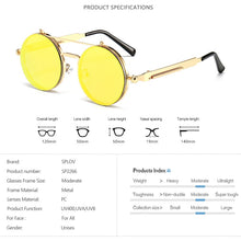 Load image into Gallery viewer, Vintage Steampunk Flip Sunglasses Retro Round Metal Frame Double Beam Sun Glasses for Men Women Designer Punk Glasses Oculos