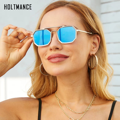 Vintage Steampunk Square Sunglasses Men 2023  Brand Punk Sun Glasses For Women With A Box Polygon Sunglass Gafas De Sol