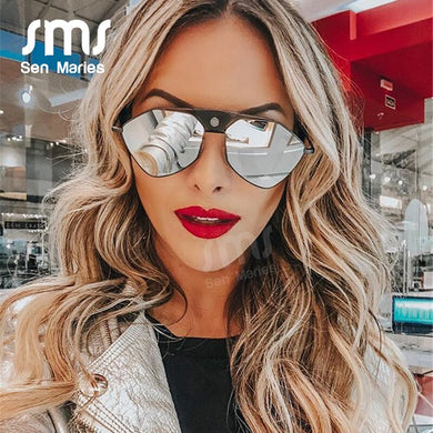 Vintage Steampunk Sunglasses Women 2023 Mirror Pilot Sunglasses Men Retro PU Leather Frame Punk Sunglasses Eyewear UV400