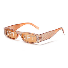 Load image into Gallery viewer, Vintage Steampunk Sunglasses Women  Brand Designer Retro Small Frame Sun Glasses Rectangle Sunglasses Diamond