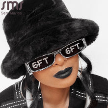 Load image into Gallery viewer, Vintage Steampunk Sunglasses Women  Brand Designer Retro Small Frame Sun Glasses Rectangle Sunglasses Diamond