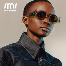 Load image into Gallery viewer, Vintage Steampunk Sunglasses Women Men 2023  Brand Oval Round Sun Glases Retro Punk Glasses Eyewear Shades UV400