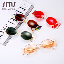 Load image into Gallery viewer, Vintage Steampunk Sunglasses Women Men 2023  Brand Oval Round Sun Glases Retro Punk Glasses Eyewear Shades UV400