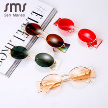 Load image into Gallery viewer, Vintage Steampunk Sunglasses Women Men 2023  Brand Oval Round Sun Glases Retro Punk Glasses Eyewear Shades UV400