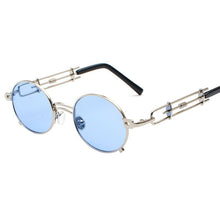 Load image into Gallery viewer, Vintage Steampunk Sunglasses Women Retro Metal Round Sunglasses Men Black Red Clear Lens Female Eyewear UV400 oculos de sel