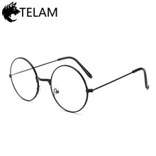 Load image into Gallery viewer, Vintage Style Women/Men Popular Round Metal Clear Lens Glasses Frame Trendy Unisex Nerd Glasses Fake Glasses