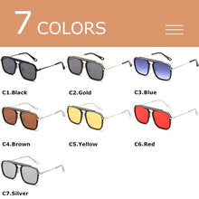 Load image into Gallery viewer, Vintage Sunglasses For Men Retro Anti Glare Driving Sun Glasses Male Square Shades UV400 zonnebril heren