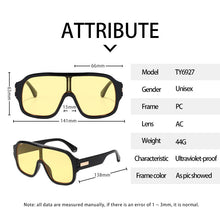 Load image into Gallery viewer, Vintage Sunglasses Men Cycling Metal Hinge Leg Lens Pilot Goggles Outdoor Sport Big Suqare Oculos De Sol Masculino Retro Glasses