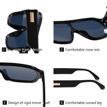 Load image into Gallery viewer, Vintage Sunglasses Men Cycling Metal Hinge Leg Lens Pilot Goggles Outdoor Sport Big Suqare Oculos De Sol Masculino Retro Glasses