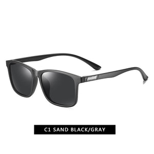 Vintage Sunglasses Men Polarized Minus TR90 Classic Pilot Sun Glasses Retro Driving UV400 Square Male