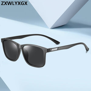Vintage Sunglasses Men Polarized Minus TR90 Classic Pilot Sun Glasses Retro Driving UV400 Square Male