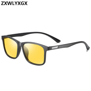 Vintage Sunglasses Men Polarized Minus TR90 Classic Pilot Sun Glasses Retro Driving UV400 Square Male