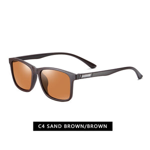 Vintage Sunglasses Men Polarized Minus TR90 Classic Pilot Sun Glasses Retro Driving UV400 Square Male