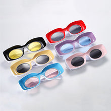 Load image into Gallery viewer, Vintage Sunglasses Woman Retro Square Gradient Shield Red Sun Glasses Female Pilot  Designer Oversized Eyewear