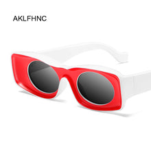 Load image into Gallery viewer, Vintage Sunglasses Woman Retro Square Gradient Shield Red Sun Glasses Female Pilot  Designer Oversized Eyewear