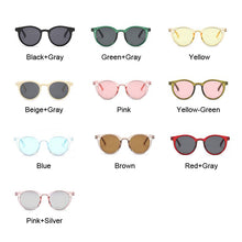 Load image into Gallery viewer, Vintage Sunglasses Women Cat Eye  Brand Designer Round Sun Glasses Retro Small Red Ladies Sunglass Black Eyewear Oculos