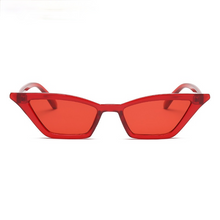 Load image into Gallery viewer, Vintage Sunglasses Women Cat Eye  Brand Designer Sun Glasses Retro Small Red ladies Sunglass Black Eyewear oculos