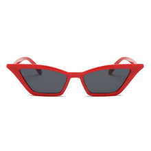 Load image into Gallery viewer, Vintage Sunglasses Women Cat Eye  Brand Designer Sun Glasses Retro Small Red ladies Sunglass Black Eyewear oculos