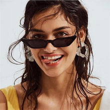 Load image into Gallery viewer, Vintage Sunglasses Women Cat Eye  Brand Designer Sun Glasses Retro Small Red ladies Sunglass Black Eyewear oculos