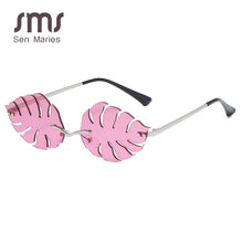 Load image into Gallery viewer, Vintage Sunglasses Women Steampunk Sun Glasses Men Retro Frameless Leaves Glasses Rimless Trend Small Eyeglasses Shades