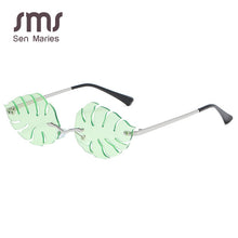 Load image into Gallery viewer, Vintage Sunglasses Women Steampunk Sun Glasses Men Retro Frameless Leaves Glasses Rimless Trend Small Eyeglasses Shades