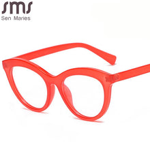 Load image into Gallery viewer, Vintage TR90 Optical Glasses Women Men Clear Glasses Eyeglasses Frame Cat Eye Transparent Lens Spectacle Frame Unisex