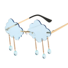 Load image into Gallery viewer, Vintage Tassel Clouds Sunglasses Women Brand Designer Rimless Sun Glasses Female Personality Raining Oculos De Sol