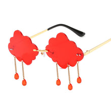 Load image into Gallery viewer, Vintage Tassel Clouds Sunglasses Women Brand Designer Rimless Sun Glasses Female Personality Raining Oculos De Sol