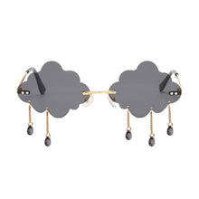 Load image into Gallery viewer, Vintage Tassel Clouds Sunglasses Women Brand Designer Rimless Sun Glasses Female Personality Raining Oculos De Sol