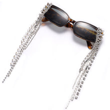 Load image into Gallery viewer, Vintage Tassel Rhinestones Sunglasses Women 2023  Luxulry Brand Steampunk Sun Glasses Unique Diamond Eyeglasses Oculos UV400