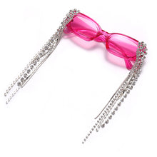 Load image into Gallery viewer, Vintage Tassel Rhinestones Sunglasses Women 2023  Luxulry Brand Steampunk Sun Glasses Unique Diamond Eyeglasses Oculos UV400