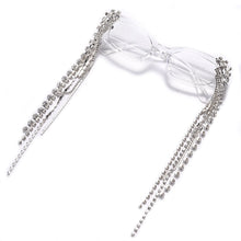 Load image into Gallery viewer, Vintage Tassel Rhinestones Sunglasses Women 2023  Luxulry Brand Steampunk Sun Glasses Unique Diamond Eyeglasses Oculos UV400