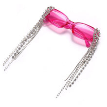 Load image into Gallery viewer, Vintage Tassel Rhinestones Sunglasses Women 2023  Luxulry Brand Steampunk Sun Glasses Unique Diamond Eyeglasses Oculos UV400